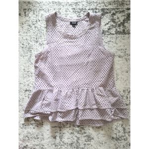 A.N.A. Pink Peplum Blouse